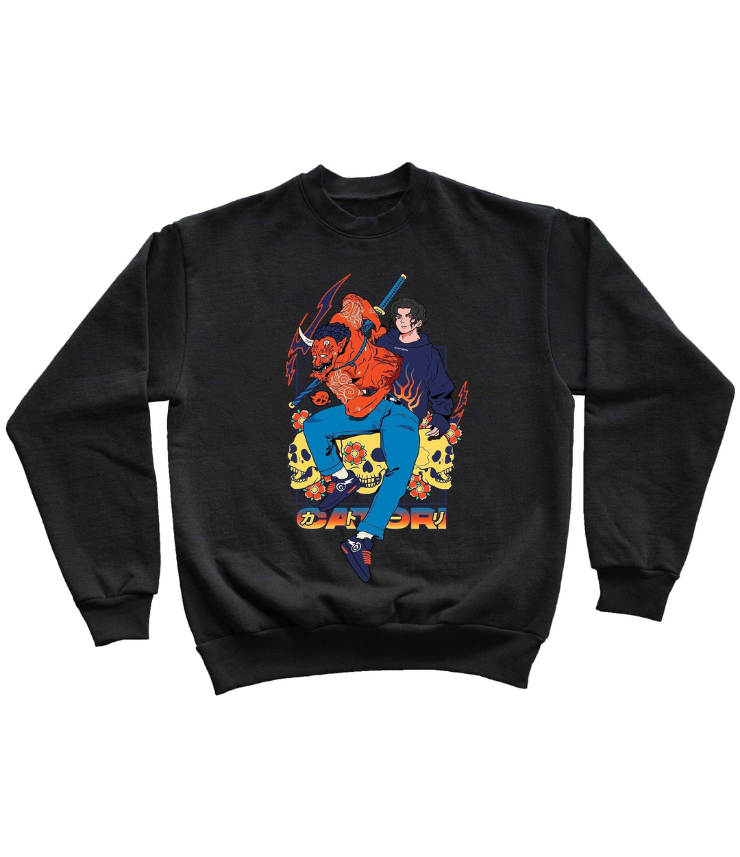Demon King Sweatshirt at Catori Clothing | Graphic & Anime Tees, Hoodies & Sweatshirts 