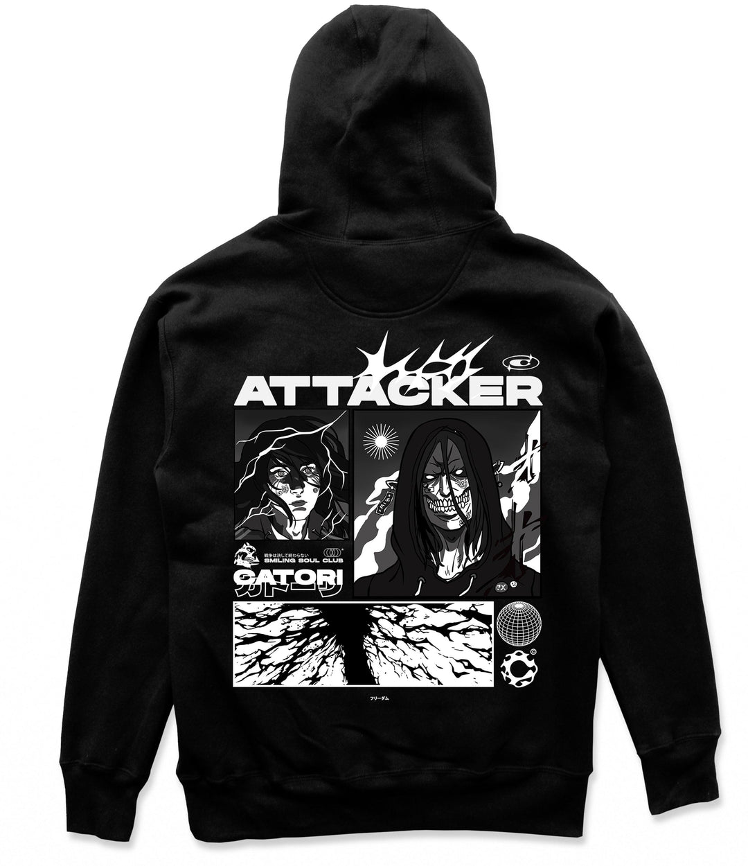 Attacker Hoodie at Catori Clothing | Graphic & Anime Tees, Hoodies & Sweatshirts 