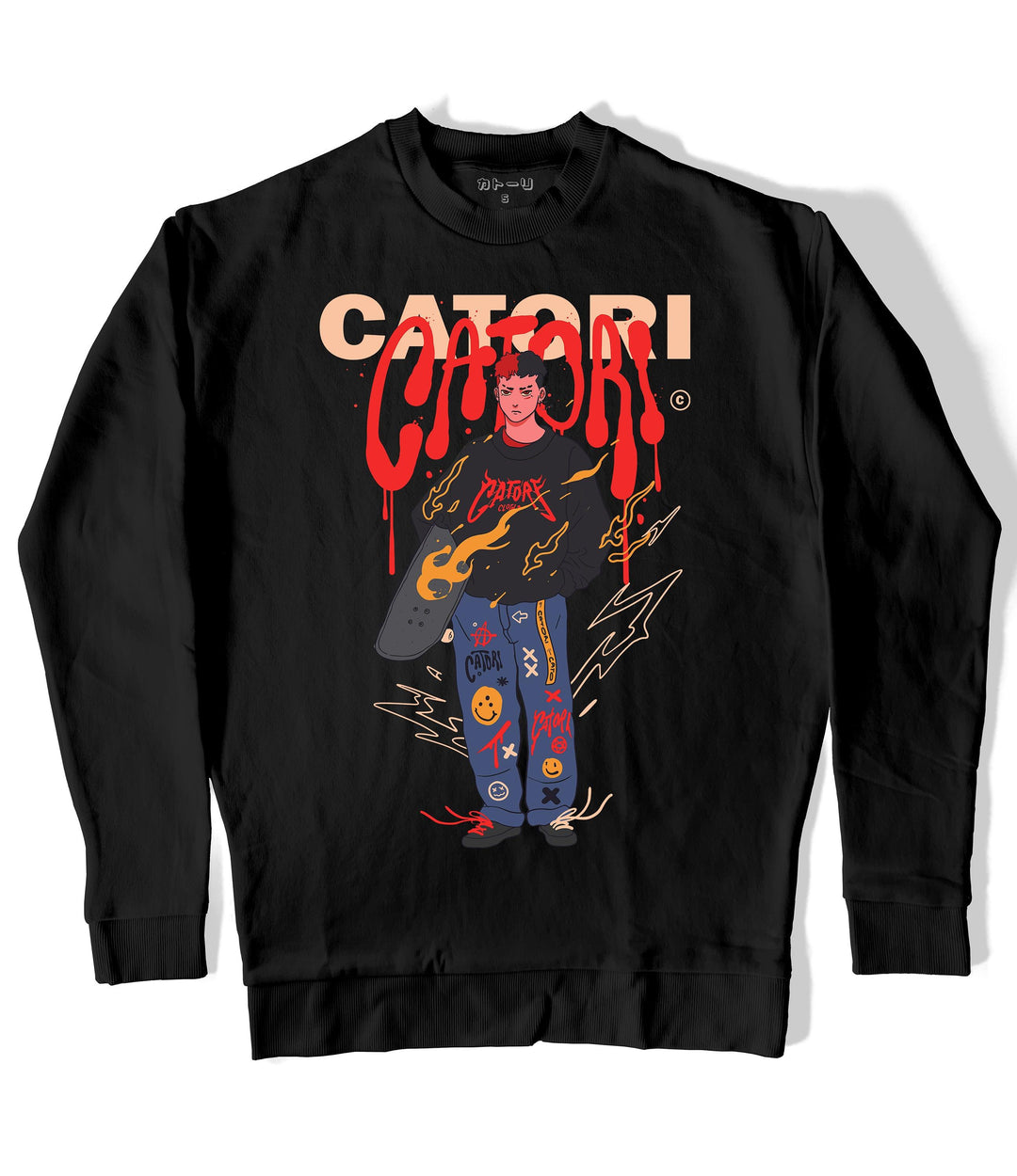 Dripping Sweatshirt at Catori Clothing | Graphic & Anime Tees, Hoodies & Sweatshirts 