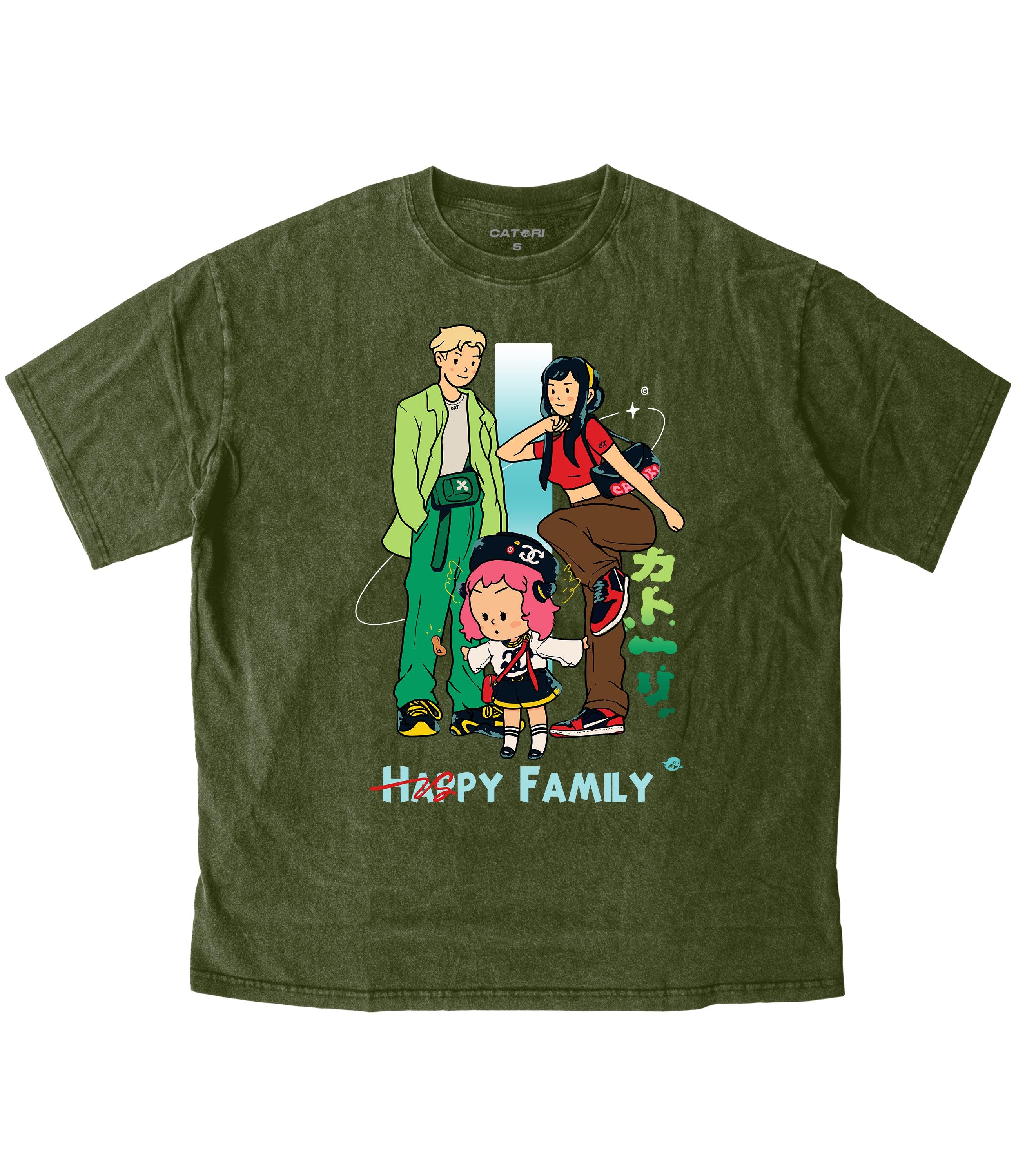 Happy Family Vintage T-Shirt at Catori Clothing | Graphic & Anime Tees, Hoodies & Sweatshirts 