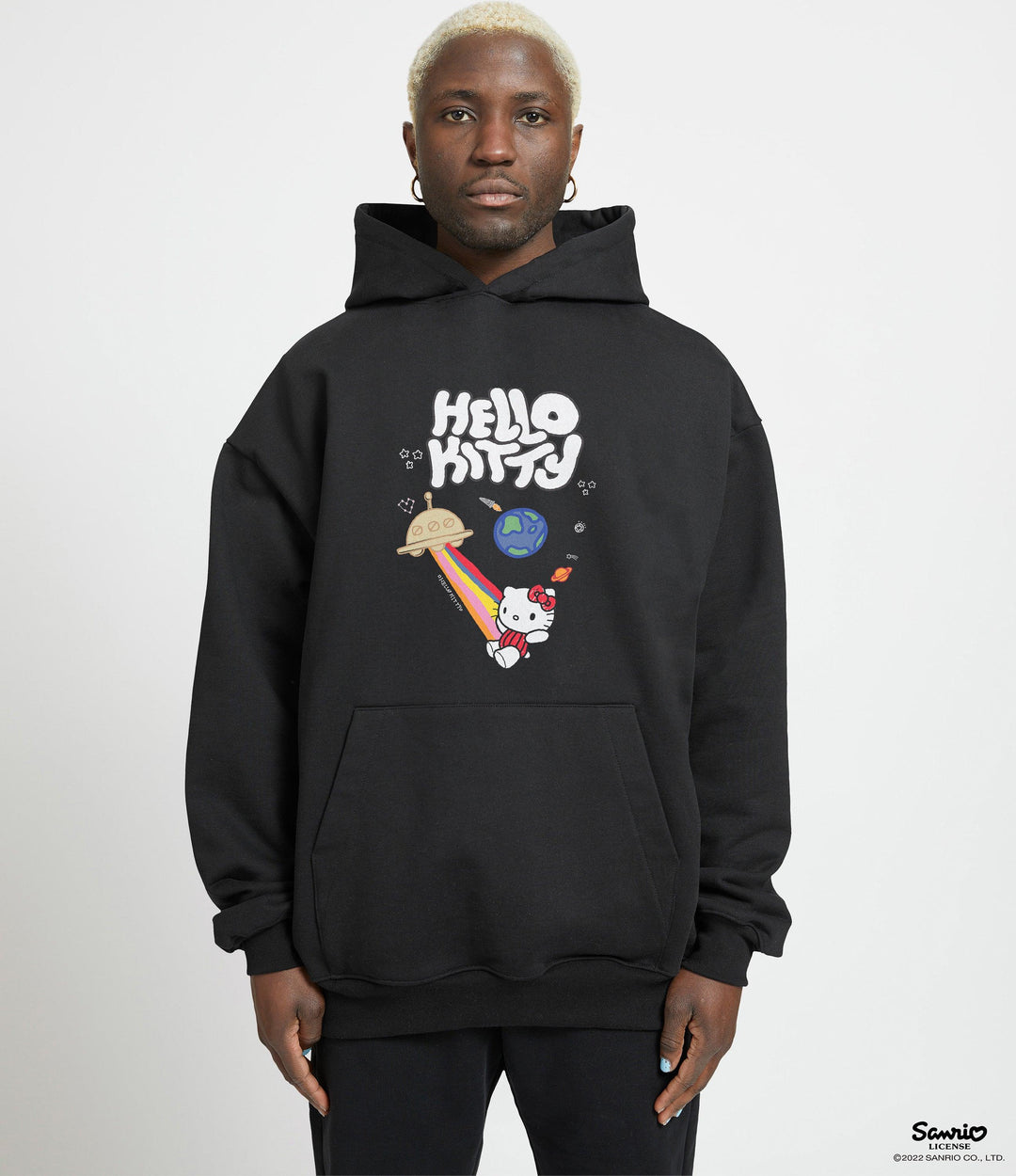 Space Doodle Hello Kitty Hoodie at Catori Clothing | Graphic & Anime Tees, Hoodies & Sweatshirts 