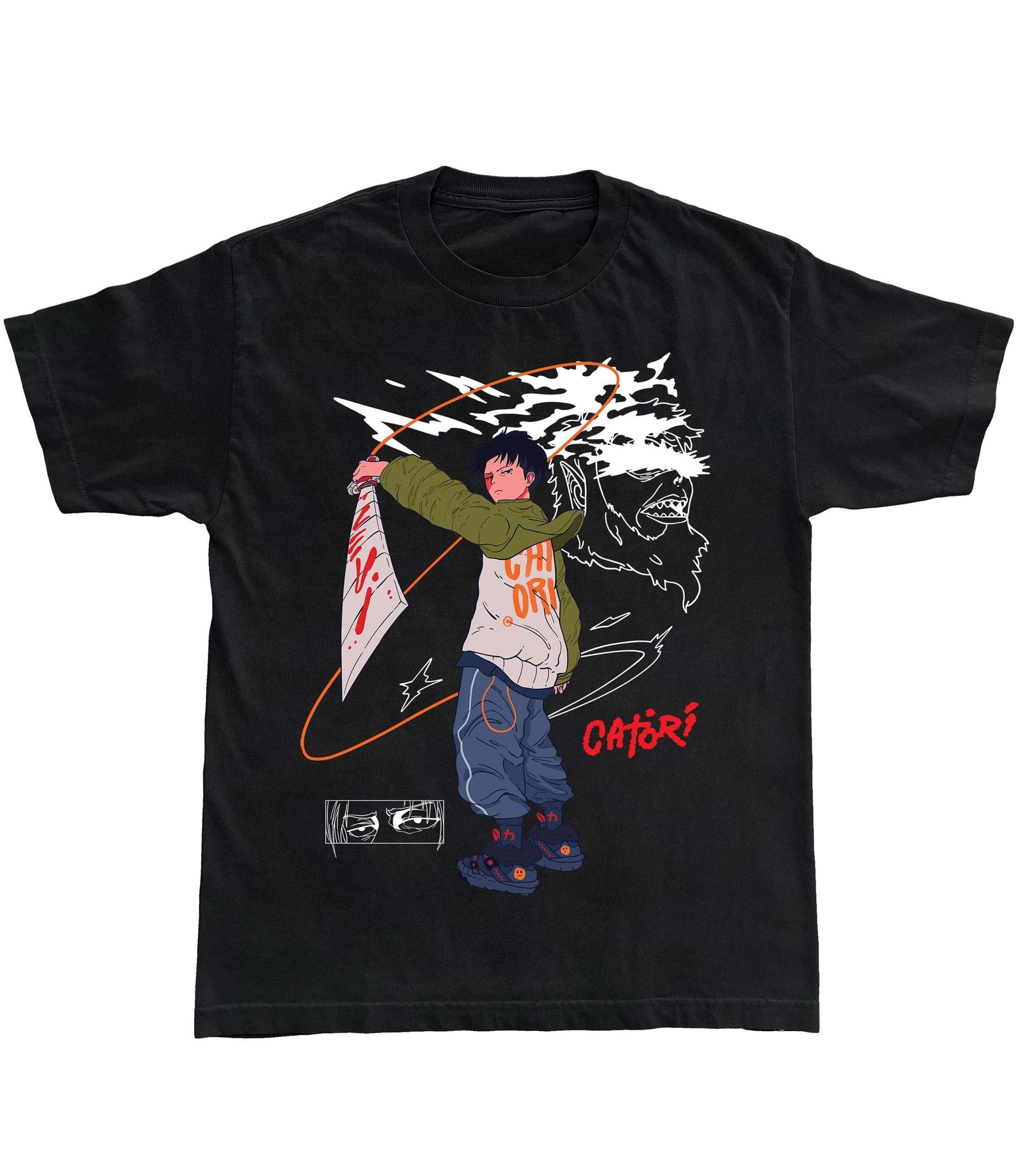 Swiped Anime T-Shirt – Catori Clothing