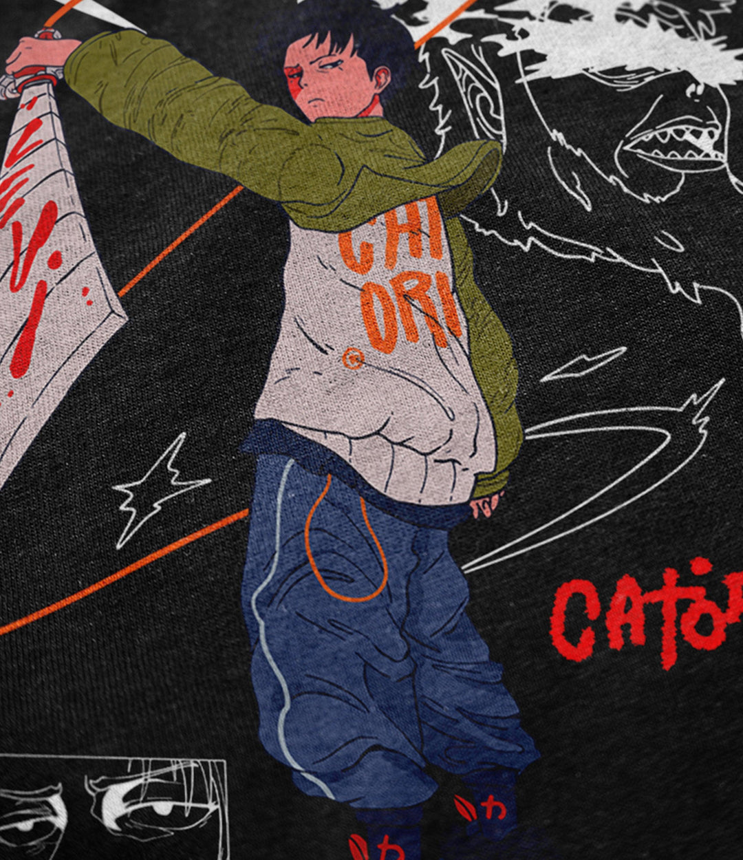 Swiped T-Shirt at Catori Clothing | Graphic & Anime Tees, Hoodies & Sweatshirts 