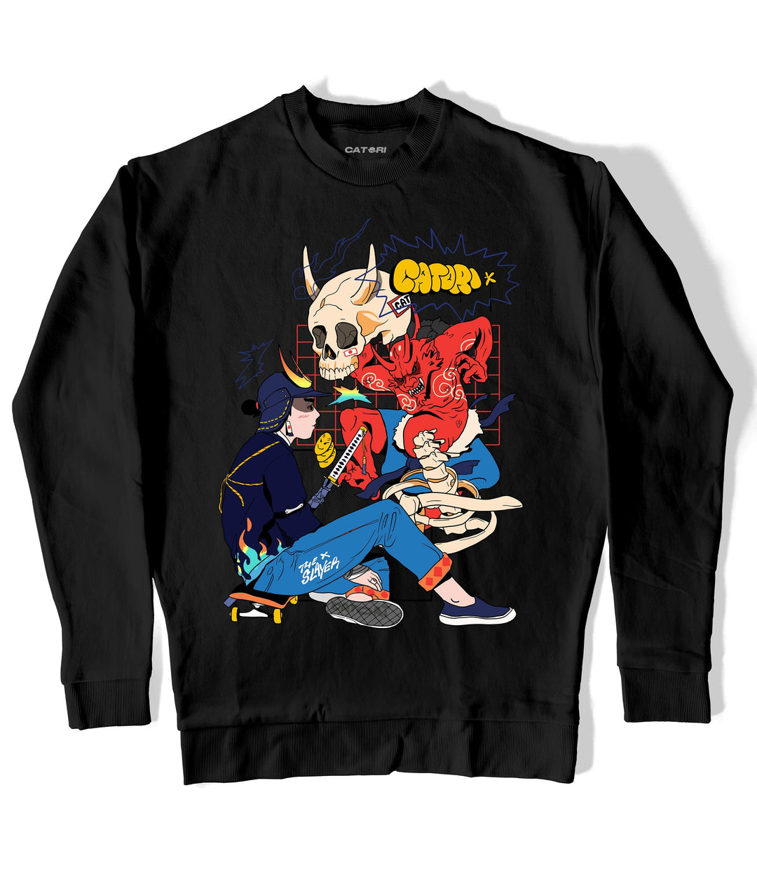 The Slayer Sweatshirt at Catori Clothing | Graphic & Anime Tees, Hoodies & Sweatshirts 