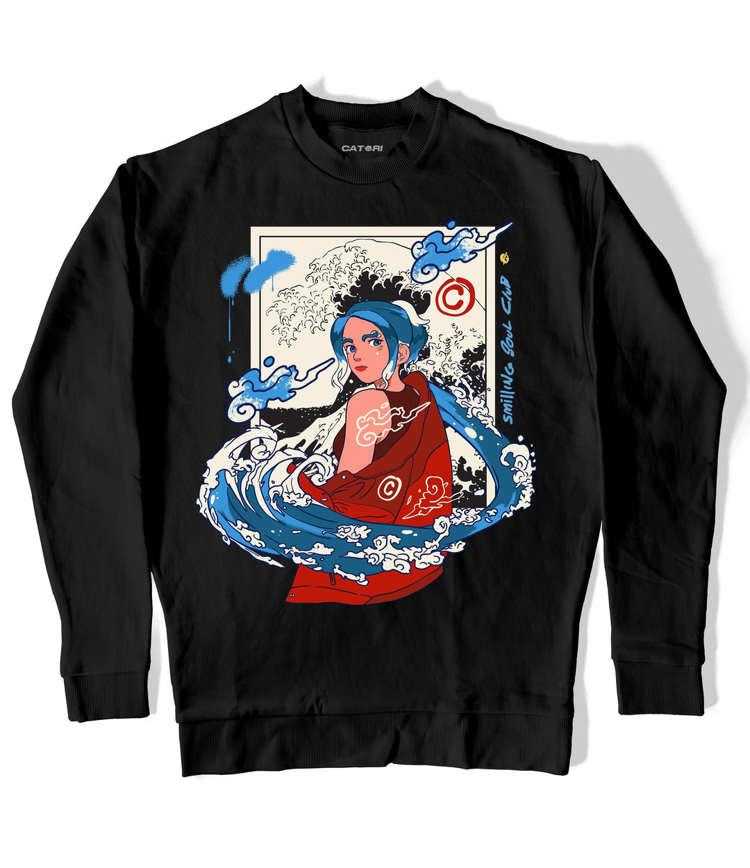 Water Element Sweatshirt at Catori Clothing | Graphic & Anime Tees, Hoodies & Sweatshirts 